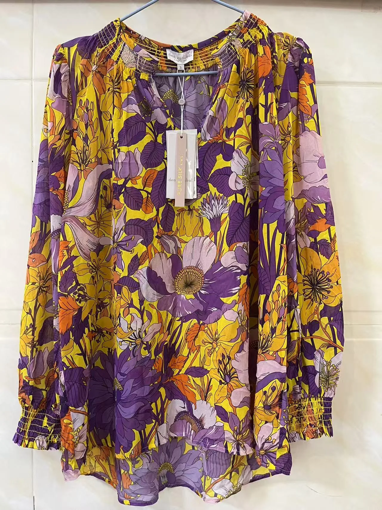 款式1面料1-silk blouse-12mm 92%silk 8%elastane georgette blouse Nora 