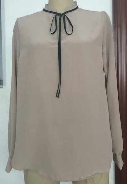 款式1面料1-silk blouse-16mm 100% silk CDC blouse Rocha sand washed