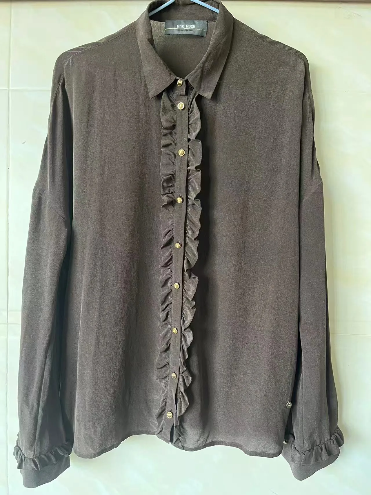 款式1面料1-silk shirt-16mm 100% silk CDC shirt sand washed