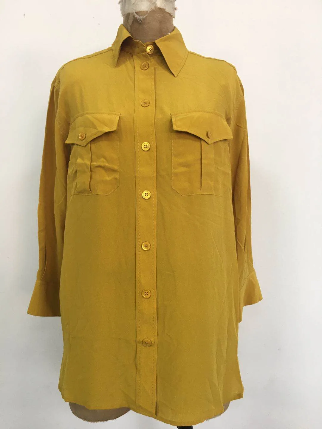 款式1面料1-silk shirt-16mm 100% silk CDC shirt